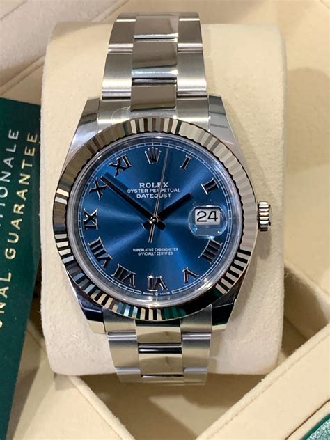 azzurro blue rolex 41mm|Rolex datejust blue dial 41mm.